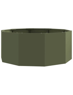 Fioriera Verde oliva 90 x 90 x 35 cm Acciaio 2