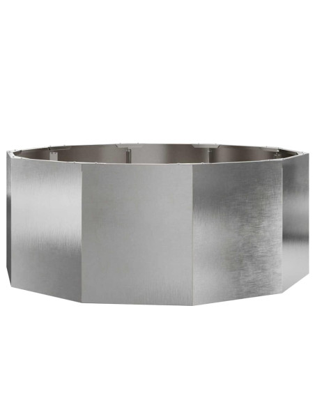 Fioriera Argento 90 x 90 x 35 cm Acciaio inossidabile