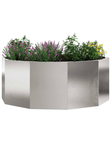 Fioriera Argento 90 x 90 x 35 cm Acciaio inossidabile