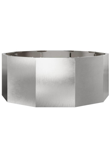Fioriera Argento 90 x 90 x 35 cm Acciaio inossidabile