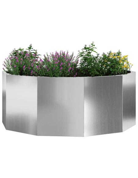 Fioriera Argento 90 x 90 x 35 cm Acciaio zincato