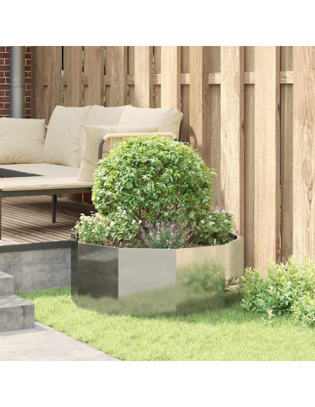 Fioriera Argento 90 x 90 x 35 cm Acciaio zincato