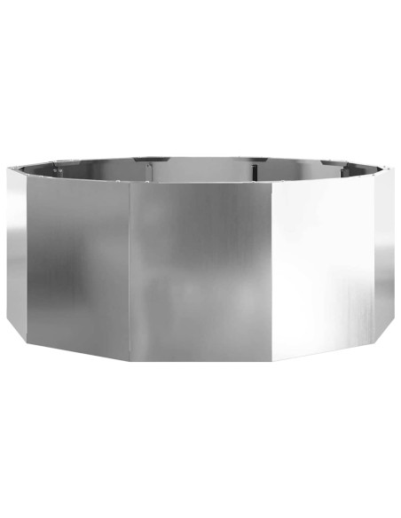 Fioriera Argento 90 x 90 x 35 cm Acciaio zincato