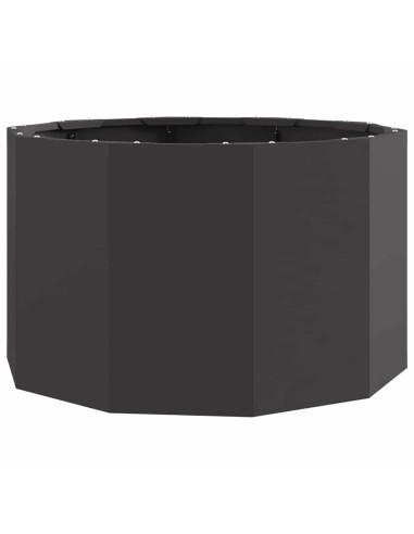 Fioriera Nero 60 x 60 x 35 cm Acciaio