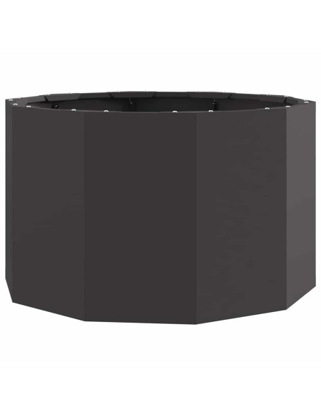 Fioriera Nero 60 x 60 x 35 cm Acciaio