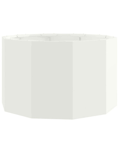 Fioriera Bianco 60 x 60 x 35 cm Acciaio