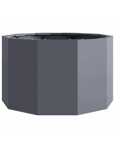 Fioriera Antracite 60 x 60 x 35 cm Acciaio