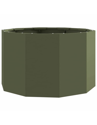 Fioriera Verde oliva 60 x 60 x 35 cm Acciaio