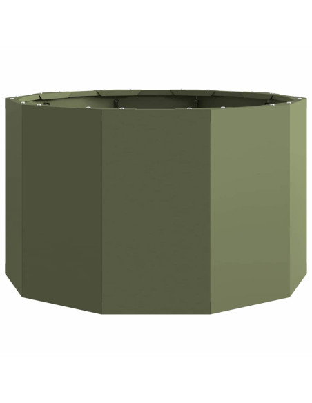 Fioriera Verde oliva 60 x 60 x 35 cm Acciaio