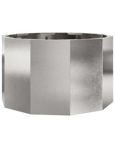 Fioriera Argento 60 x 60 x 35 cm Acciaio inossidabile 2