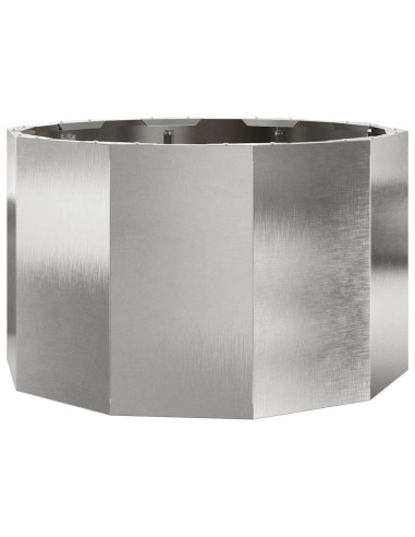 Fioriera Argento 60 x 60 x 35 cm Acciaio inossidabile