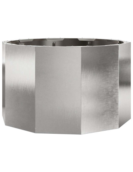 Fioriera Argento 60 x 60 x 35 cm Acciaio inossidabile