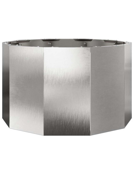 Fioriera Argento 60 x 60 x 35 cm Acciaio inossidabile