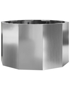 Fioriera Argento 60 x 60 x 35 cm Acciaio zincato 2