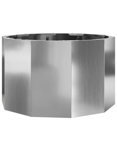 Fioriera Argento 60 x 60 x 35 cm Acciaio zincato