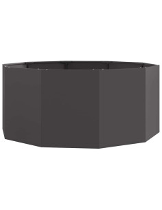 Fioriera Nero 120 x 120 x 50 cm Acciaio 2