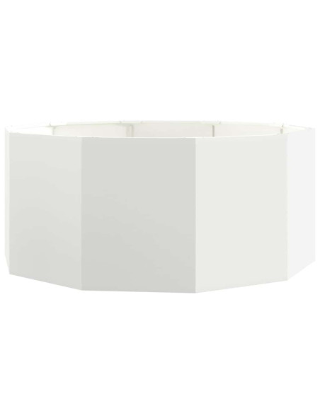 Fioriera Bianco 120 x 120 x 50 cm Acciaio