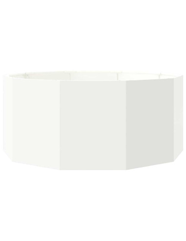 Fioriera Bianco 120 x 120 x 50 cm Acciaio