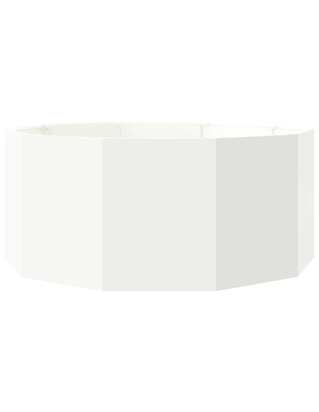 Fioriera Bianco 120 x 120 x 50 cm Acciaio