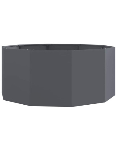 Fioriera Antracite 120 x 120 x 50 cm Acciaio