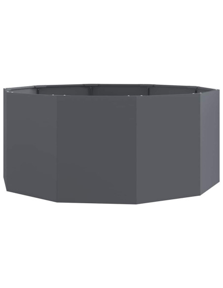 Fioriera Antracite 120 x 120 x 50 cm Acciaio