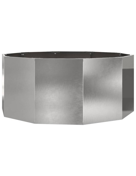 Fioriera Argento 120 x 120 x 50 cm Acciaio inossidabile