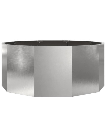 Fioriera Argento 120 x 120 x 50 cm Acciaio inossidabile