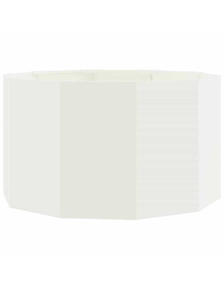 Fioriera Bianco 90 x 90 x 50 cm Acciaio