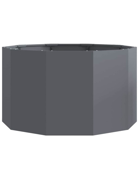 Fioriera Antracite 90 x 90 x 50 cm Acciaio