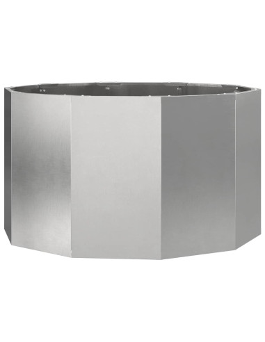 Fioriera Argento 90 x 90 x 50 cm Acciaio inossidabile