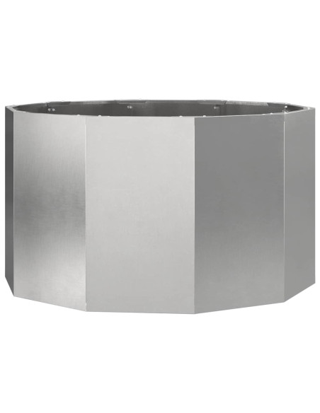 Fioriera Argento 90 x 90 x 50 cm Acciaio inossidabile