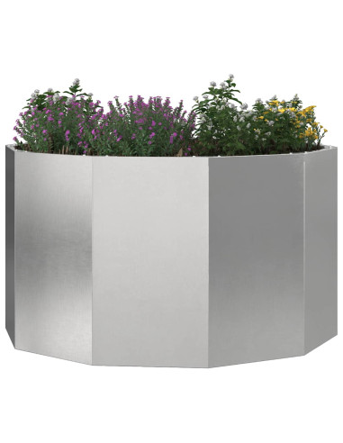 Fioriera Argento 90 x 90 x 50 cm Acciaio inossidabile