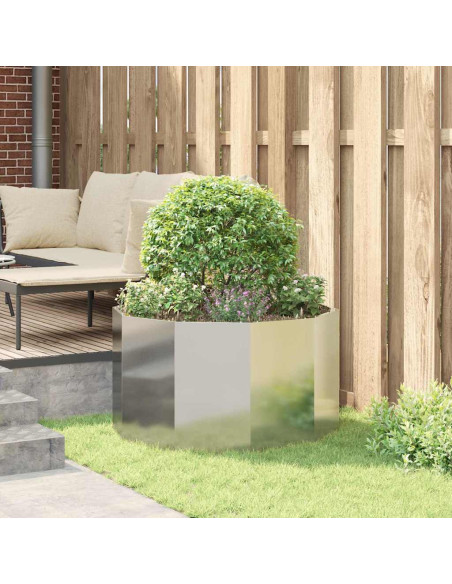 Fioriera Argento 90 x 90 x 50 cm Acciaio inossidabile