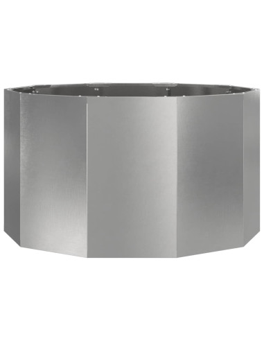 Fioriera Argento 90 x 90 x 50 cm Acciaio inossidabile