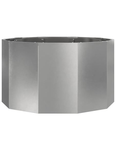 Fioriera Argento 90 x 90 x 50 cm Acciaio inossidabile