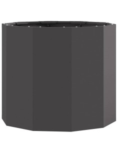 Fioriera Nero 60 x 60 x 50 cm Acciaio 2