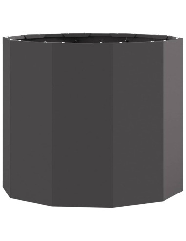 Fioriera Nero 60 x 60 x 50 cm Acciaio