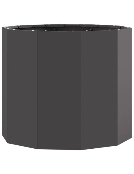 Fioriera Nero 60 x 60 x 50 cm Acciaio