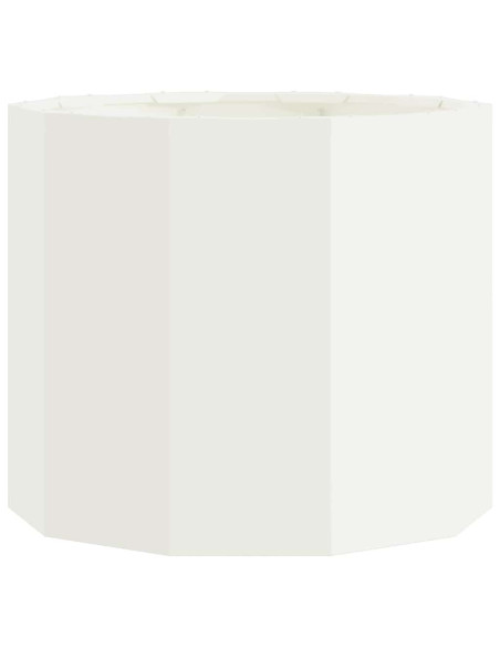 Fioriera Bianco 60 x 60 x 50 cm Acciaio