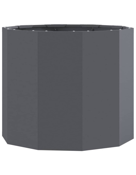 Fioriera Antracite 60 x 60 x 50 cm Acciaio