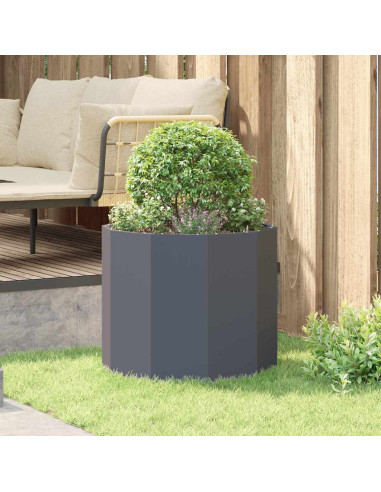 Fioriera Antracite 60 x 60 x 50 cm Acciaio
