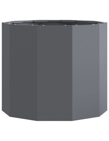 Fioriera Antracite 60 x 60 x 50 cm Acciaio