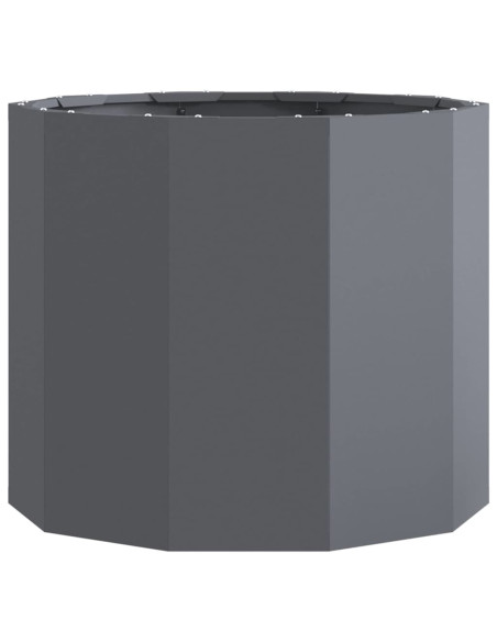 Fioriera Antracite 60 x 60 x 50 cm Acciaio