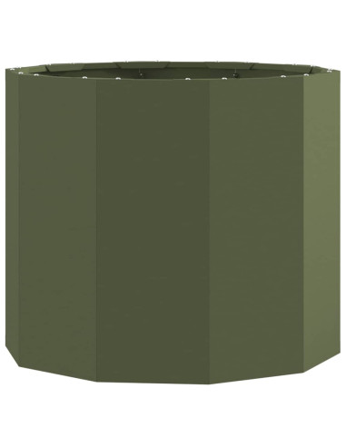 Fioriera Verde oliva 60 x 60 x 50 cm Acciaio