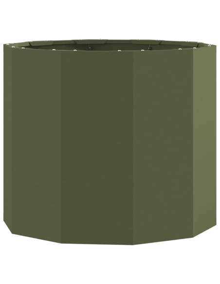 Fioriera Verde oliva 60 x 60 x 50 cm Acciaio