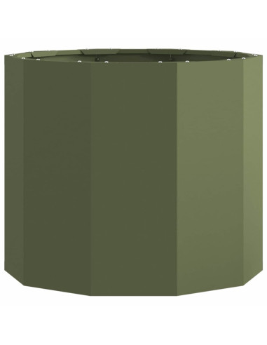 Fioriera Verde oliva 60 x 60 x 50 cm Acciaio