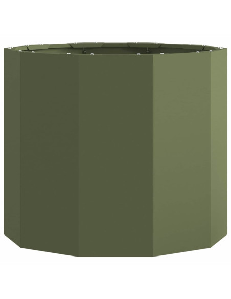 Fioriera Verde oliva 60 x 60 x 50 cm Acciaio