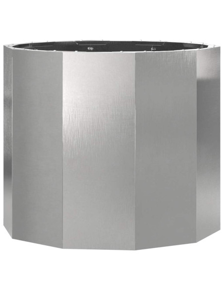 Fioriera Argento 60 x 60 x 50 cm Acciaio inossidabile