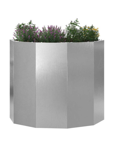 Fioriera Argento 60 x 60 x 50 cm Acciaio inossidabile