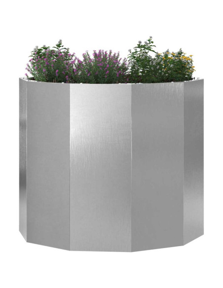 Fioriera Argento 60 x 60 x 50 cm Acciaio inossidabile
